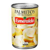Palmitos en rodajas esmeralda 400 gms