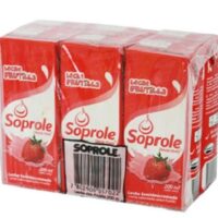 Leche soprole frutilla pack 6x200ml
