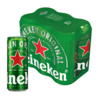 Cerveza heineken six pack lata 470 ml