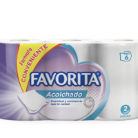 Papel higiénico favorita 22 mts 6 unidades doble hoja