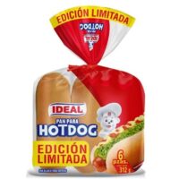 Pan de hotdog ideal 6 unidades