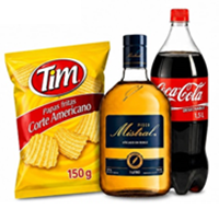 Promo pisco Mistral 35° 750 ml+Coca Cola 1.5 lt.+ Papas Tim 150 gr.