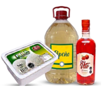 Promo vino Pipeño 5 lts.+granadina Don Vito + casata Fruna piña 1 lt.
